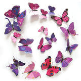 12 PCS 3d Butterfly Wall Stickers Decals