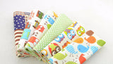 Bundle Of 6 100% Cotton Fat Quarters – Cartoon Collection