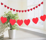 10” Fabric Hearts String