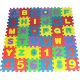 36pcs Unisex Mini Puzzle Kid Educational Toy Alphabet Letters Numeral Foam Mat