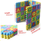 36pcs Unisex Mini Puzzle Kid Educational Toy Alphabet Letters Numeral Foam Mat