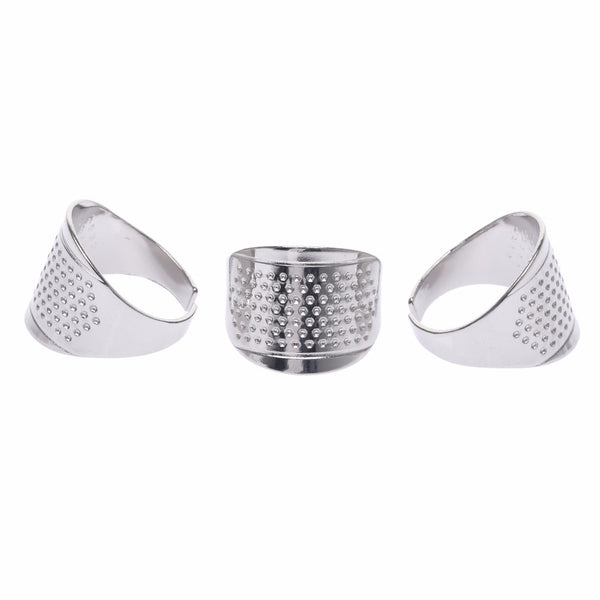 Pack of 3 Sewing Adjustable Ring Thimbles