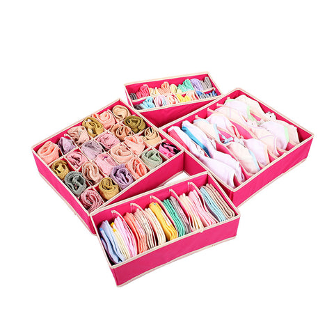 4 pcs/Set Foldable Divider Storage