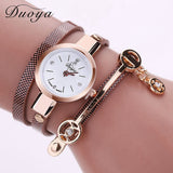 Long Leather Casual Bracelet Watch For Women