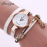 Long Leather Casual Bracelet Watch For Women