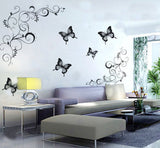 Butterflys And Floweres Wall Stickers