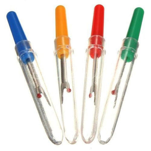 Pack of 4 Plastic Handle Sewing Stitch Thread Unpicker Seam Ripper
