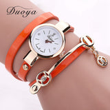 Long Leather Casual Bracelet Watch For Women