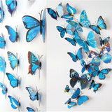 12 PCS 3d Butterfly Wall Stickers Decals